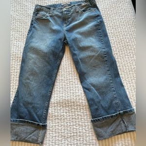 Paris Blue Capri length (tag reads M)